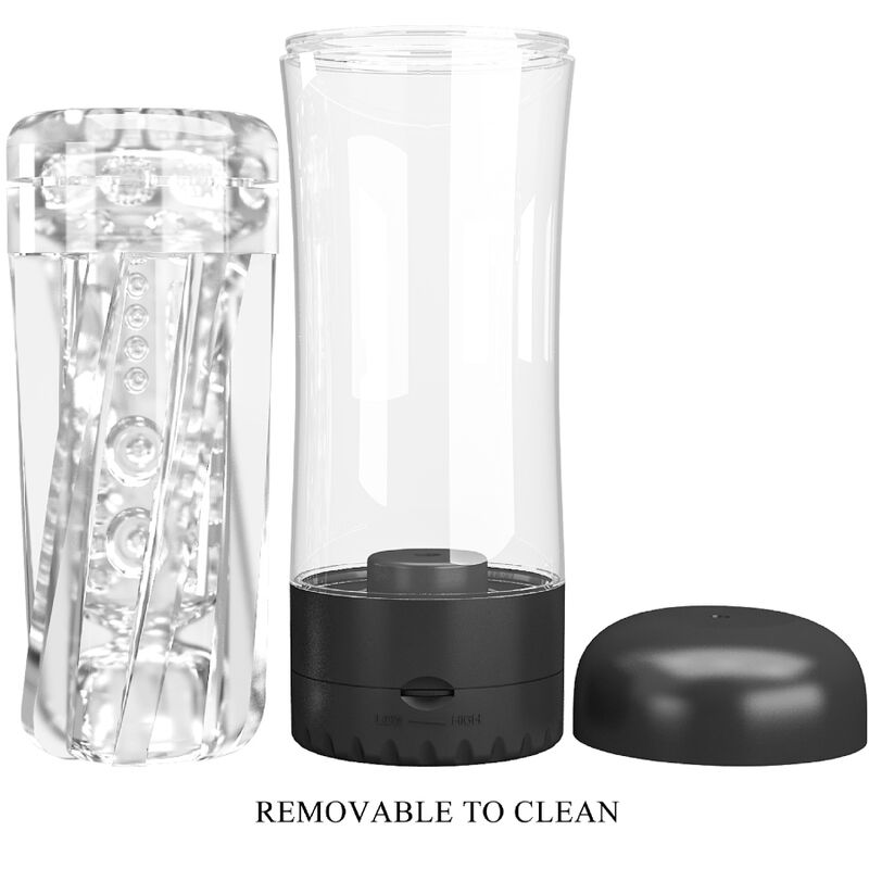 PRETTY LOVE - TAMARA MASTURBATORE MASCHILE VIBRATORE MULTI-VELOCITÀ NERO - PRETTY LOVE | Lingerie Harness Boutique