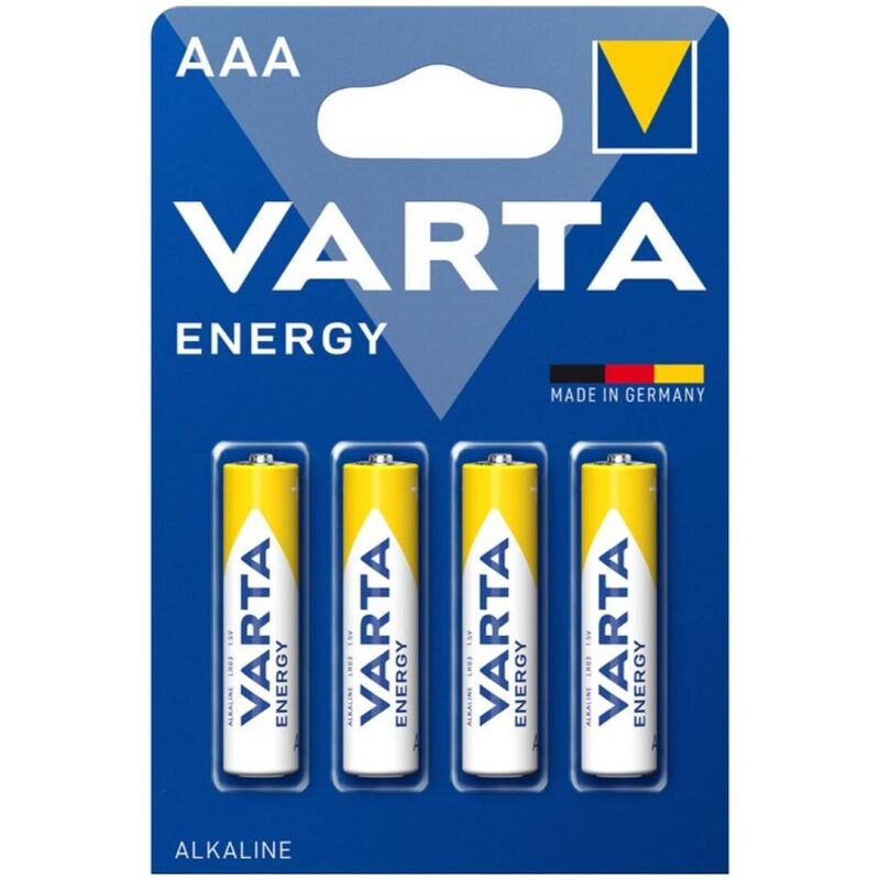 VARTA - ENERGY BATTERIA ALCALINA AAA LR03 BLISTER*4 - VARTA | Lingerie Harness Boutique