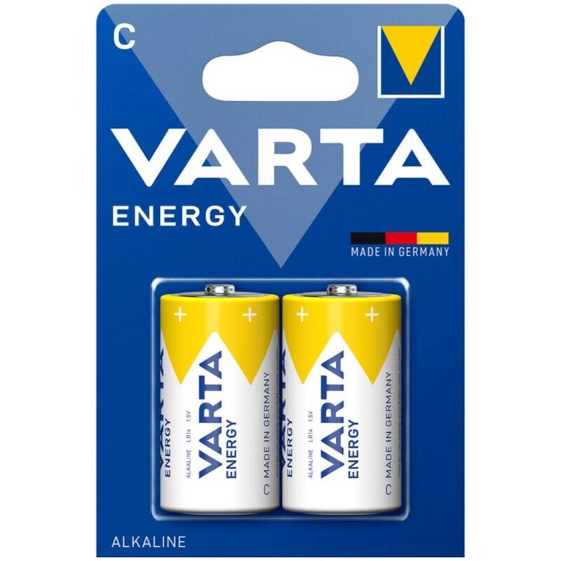 VARTA - ENERGY BATTERIA ALCALINA C LR14 BLISTER*2 - VARTA | Lingerie Harness Boutique