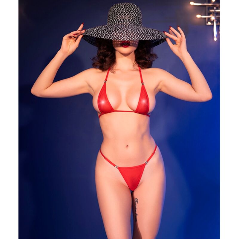 CHILIROSE - CR 4840 MICRO BIKINI ROSSO S/M - CHILIROSE SUMMER | Lingerie Harness Boutique