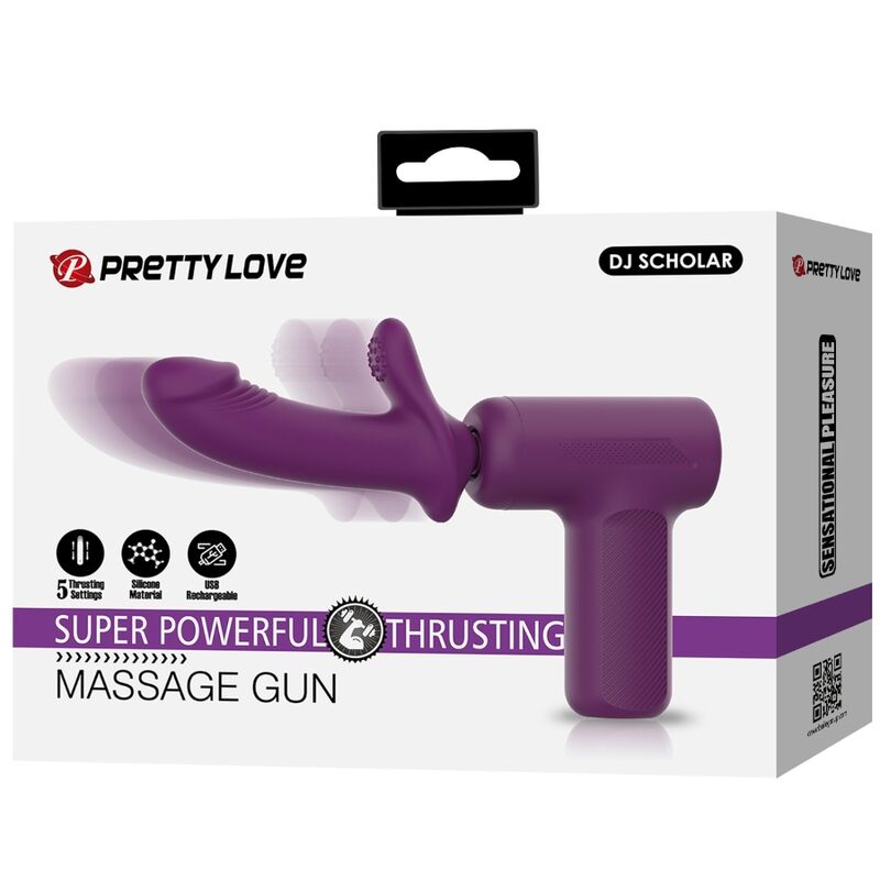 PRETTY LOVE - DJ SCHOLAR MASSAGGIATORE 5 IMPOSTAZIONI VIOLA - PRETTY LOVE C-TYPE | Lingerie Harness Boutique