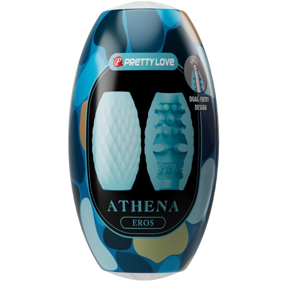 PRETTY LOVE - ATHENA EROS SILICONE MASTURBATORE MASCHILE AZZURRO CIELO - PRETTY LOVE | Lingerie Harness Boutique