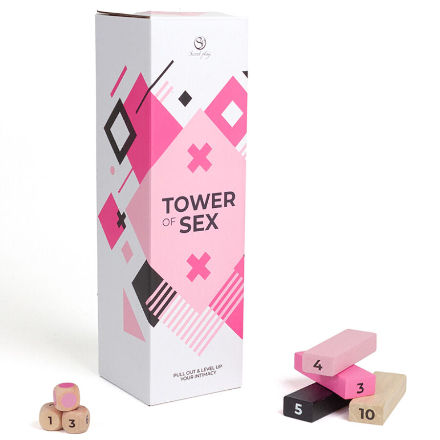 SECRETPLAY - GIOCO IN LEGNO TORRE DEL SESSO - SECRETPLAY 100% GAMES | Lingerie Harness Boutique