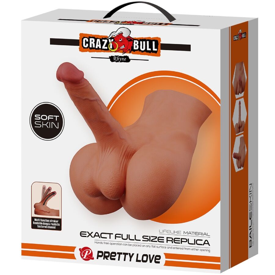 CRAZY BULL - RHYNE BACK MASTURBATORE NATURALE REALISTICO - CRAZY BULL | Lingerie Harness Boutique
