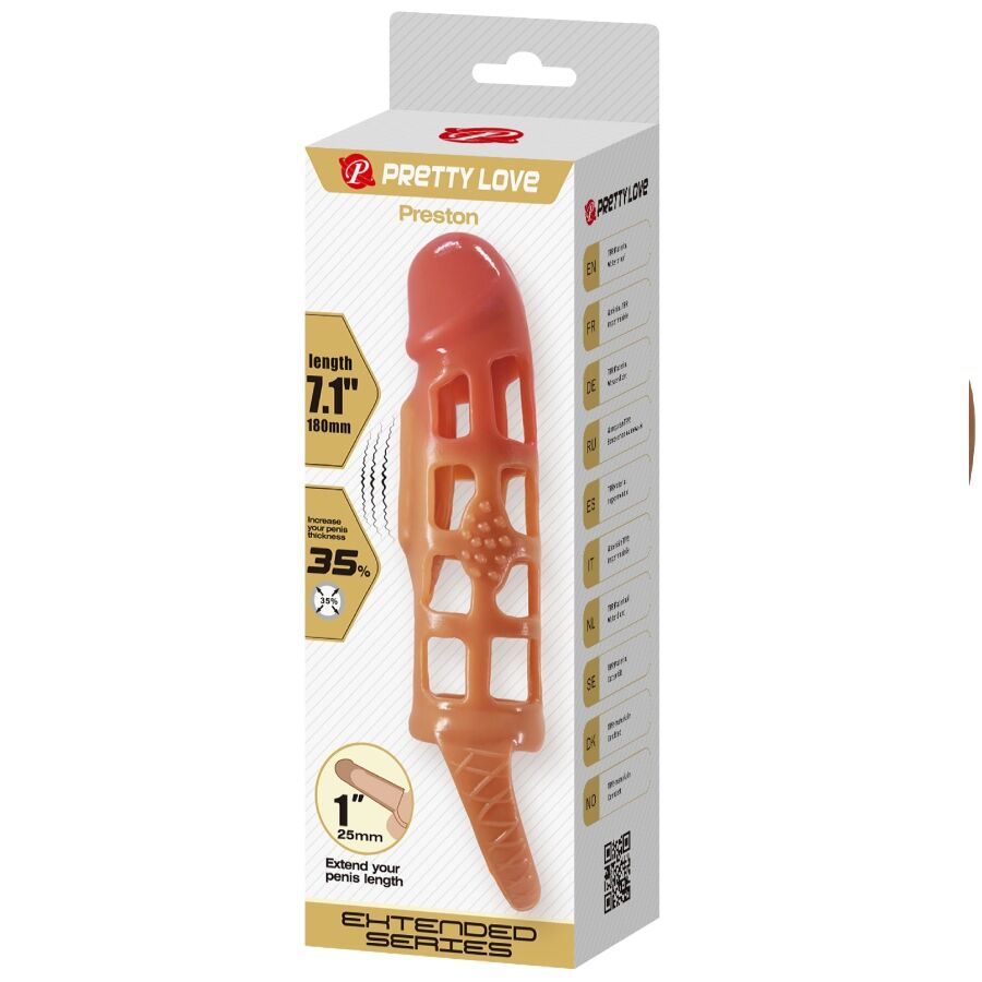 PRETTY LOVE - PRESTON VIBRANTE GUAINA PER PENE 18 CM - PRETTY LOVE | Lingerie Harness Boutique