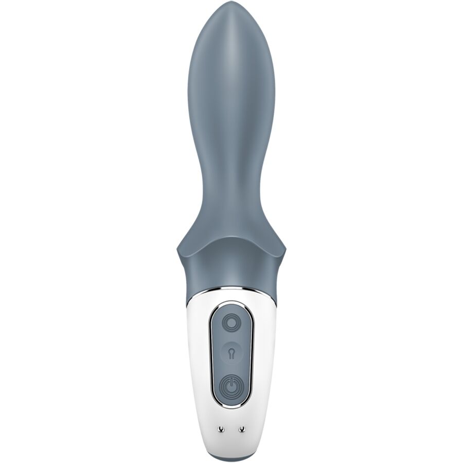 SATISFYER - AIR PUMP BOOTY 1 VIBRATORE ANALE GONFIABILE GRIGIO - SATISFYER VIBRATOR | Lingerie Harness Boutique