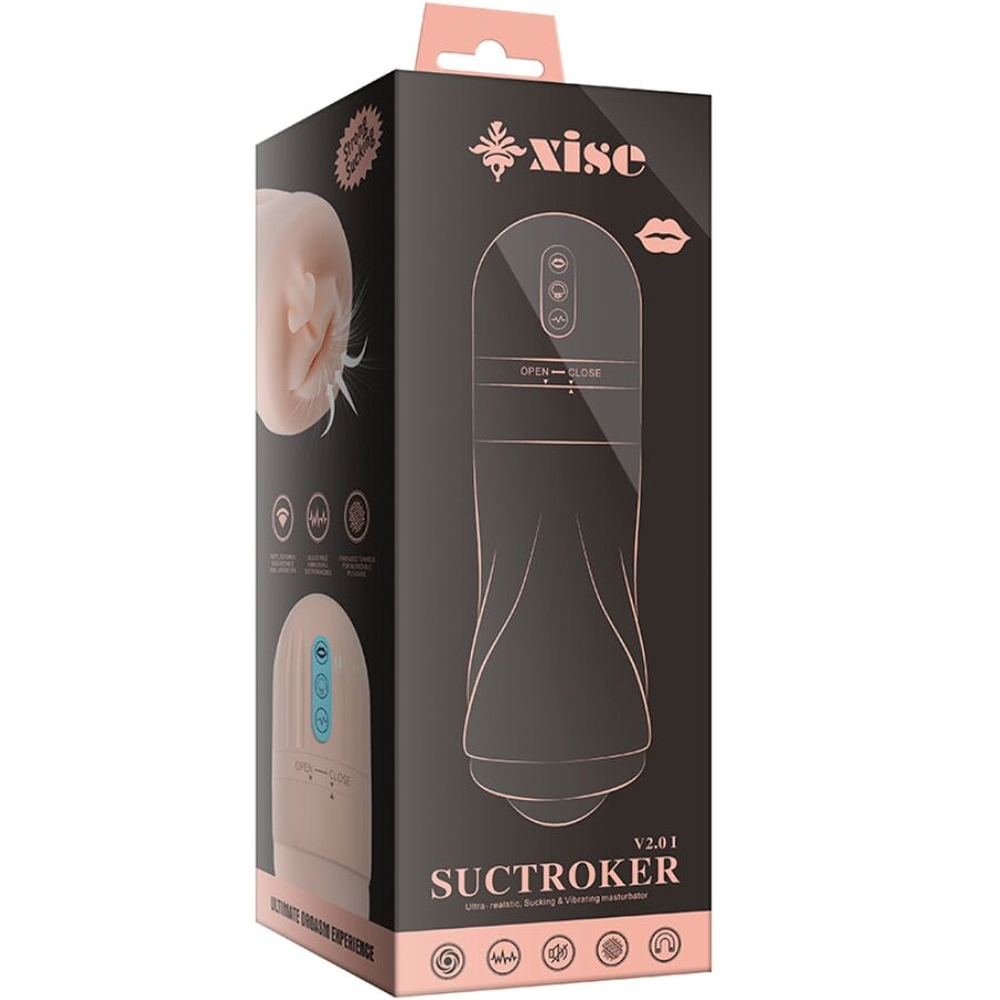 XISE - SUCTROKER V2.0 I MASTURBATORE BOCCALE CON VIBRAZIONE - XISE | Lingerie Harness Boutique