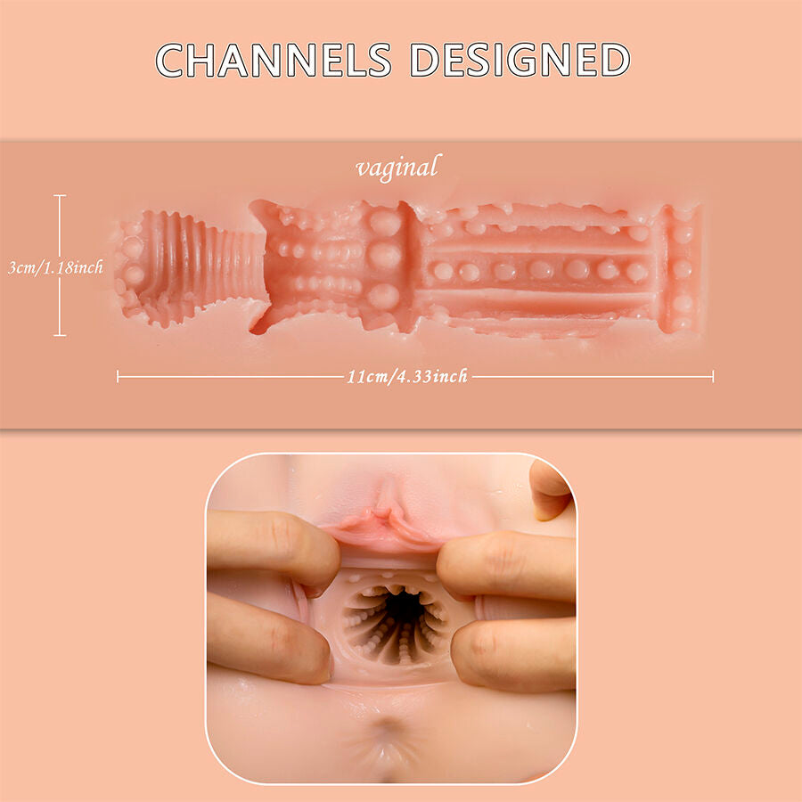 XISE - ETHEL THRUSTING MASTURBATORE VAGINA REALISTICO CON VIBRAZIONE MULTIPOSIZIONE - XISE | Lingerie Harness Boutique