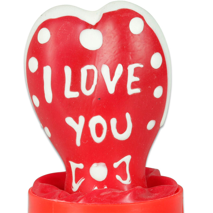 CONDOMERIE - PRESERVATIVI NOVITÀ DIPINTI A MANO CUORE - MODELLO I LOVE YOU 2 - CONDOMERIE | Lingerie Harness Boutique