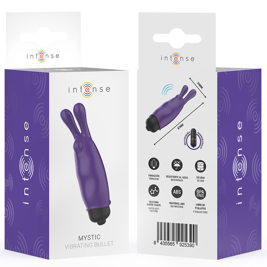 INTENSE - MYSTIC VIBRATING BULLET VIOLA 8,7 X 2,4 CM - INTENSE FUN | Lingerie Harness Boutique