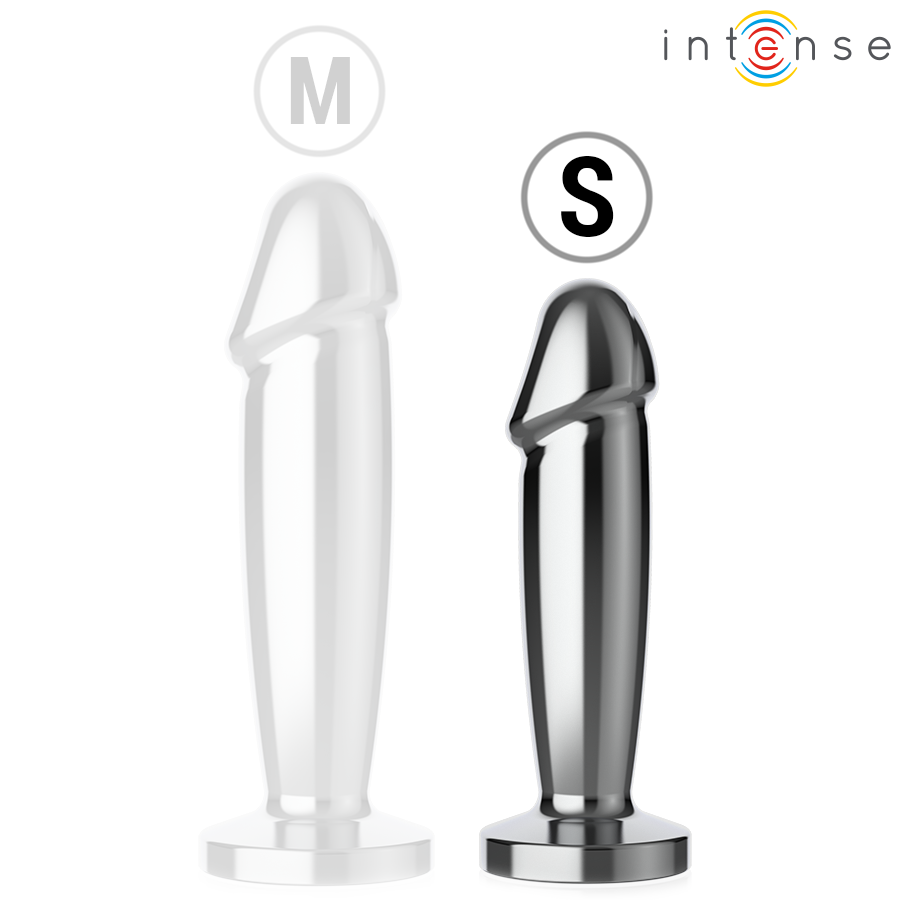 INTENSE - ANAL PLUG 10 VIBRAZIONI DILDO METALLO CON TELECOMANDO S - INTENSE ANAL TOYS | Lingerie Harness Boutique