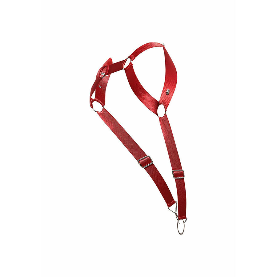 MOB - DNGEON IMBRACATURA ROSSA A SCHIENA DRITTA TAGLIA UNICA - MOB | Lingerie Harness Boutique
