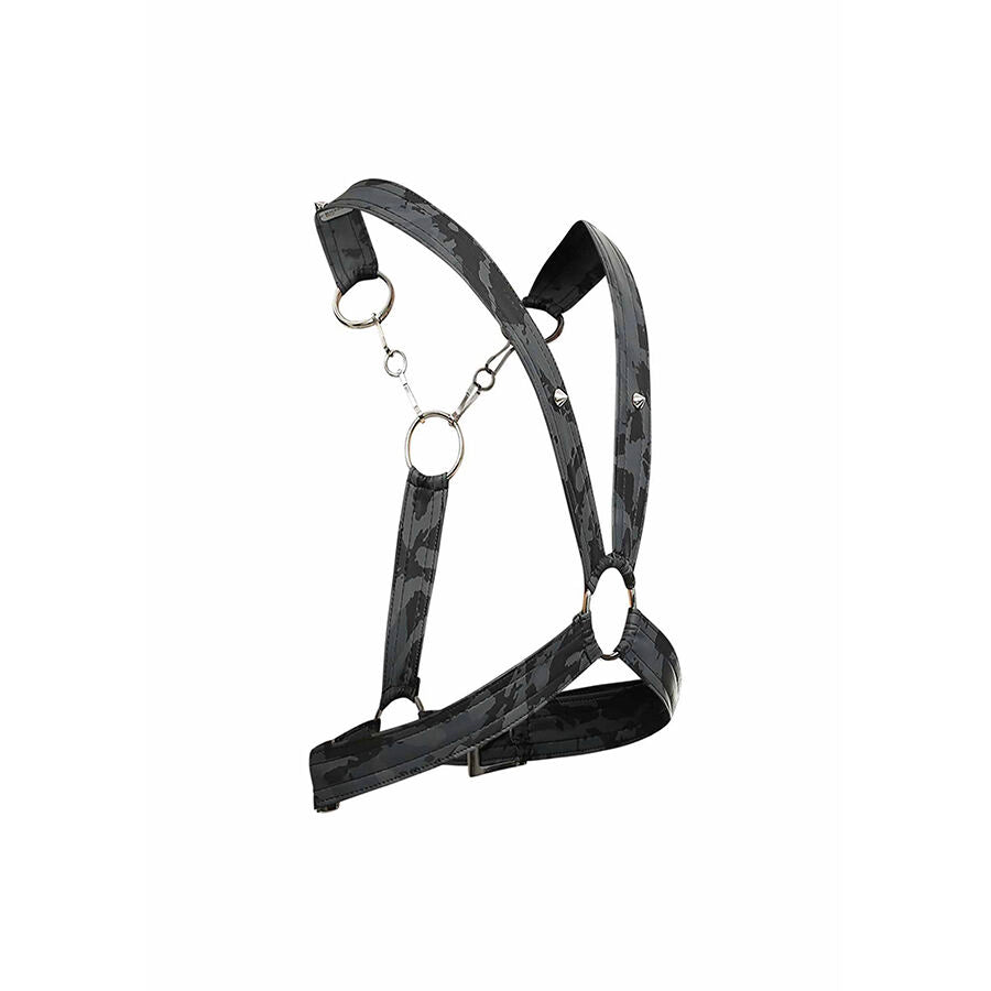 MOB - DNGEON IMBRACATURA ARGENTO CON CATENE TAGLIA UNICA - MOB | Lingerie Harness Boutique