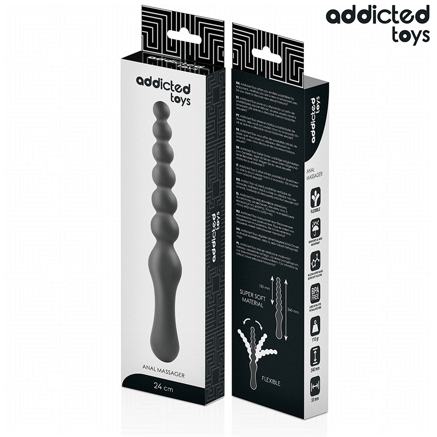 ADDICTED TOYS - MASSAGGIATORE ANALE 24 CM - ADDICTED TOYS | Lingerie Harness Boutique