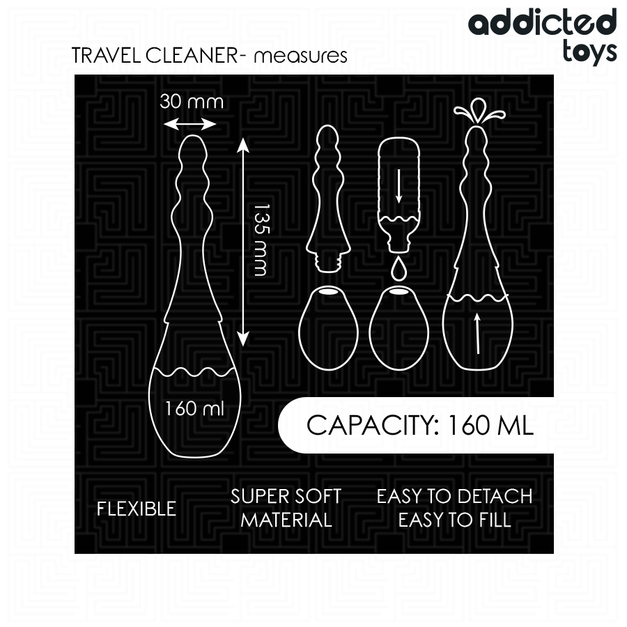 ADDICTED TOYS - DETERGENTE DA VIAGGIO MODELLO 4 - ADDICTED TOYS | Lingerie Harness Boutique