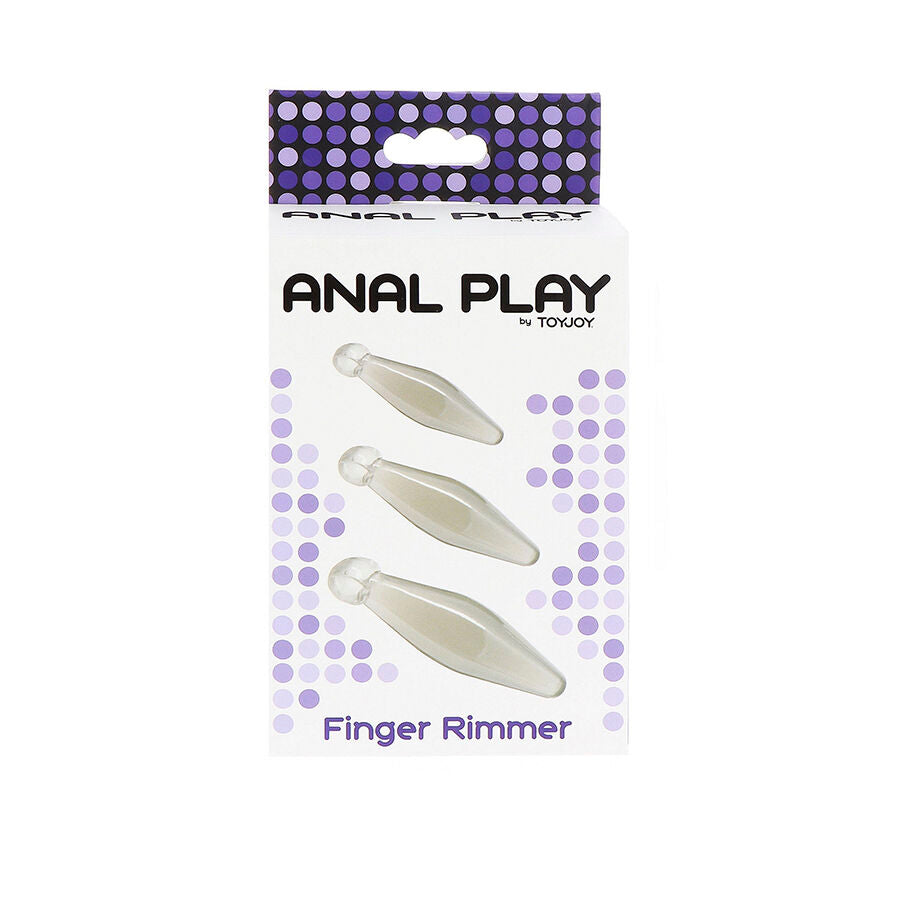 TOYJOY - GIOCO ANALE FINGER RIMMER 3 PEZZI TRASPARENTE - TOYJOY | Lingerie Harness Boutique