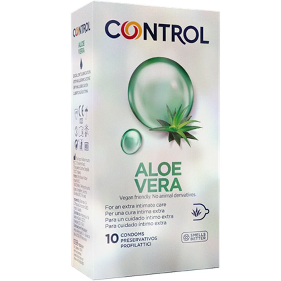 CONTROL - PRESERVATIVI CON ALOE VERA 10 UNITÀ - CONTROL CONDOMS | Lingerie Harness Boutique