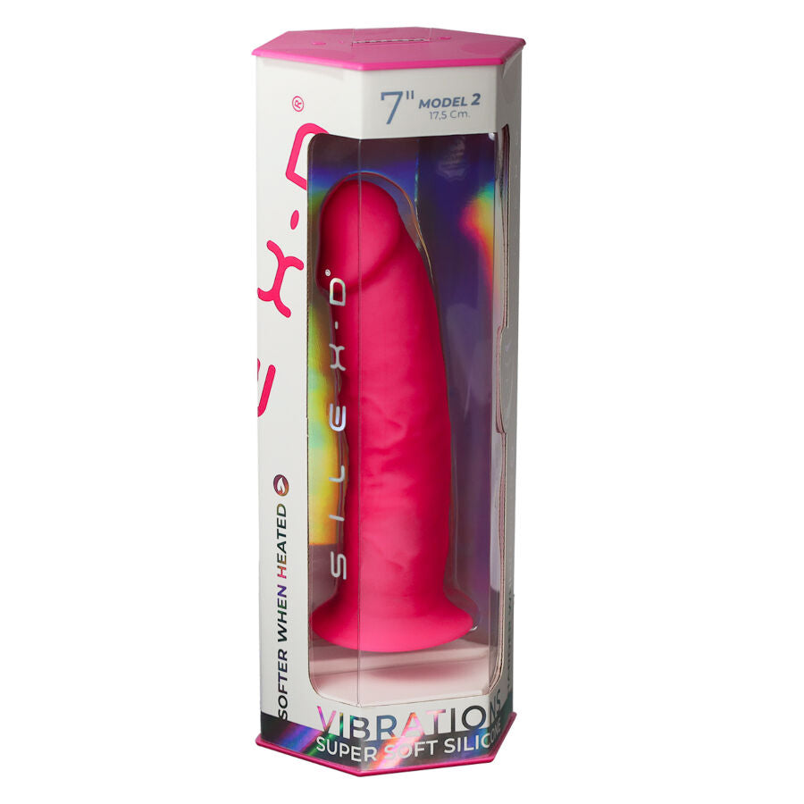 SILEXD - MODELLO PENE REALISTICO 2 ROSA + TELECOMANDO LRS 17 CM - SILEXD | Lingerie Harness Boutique