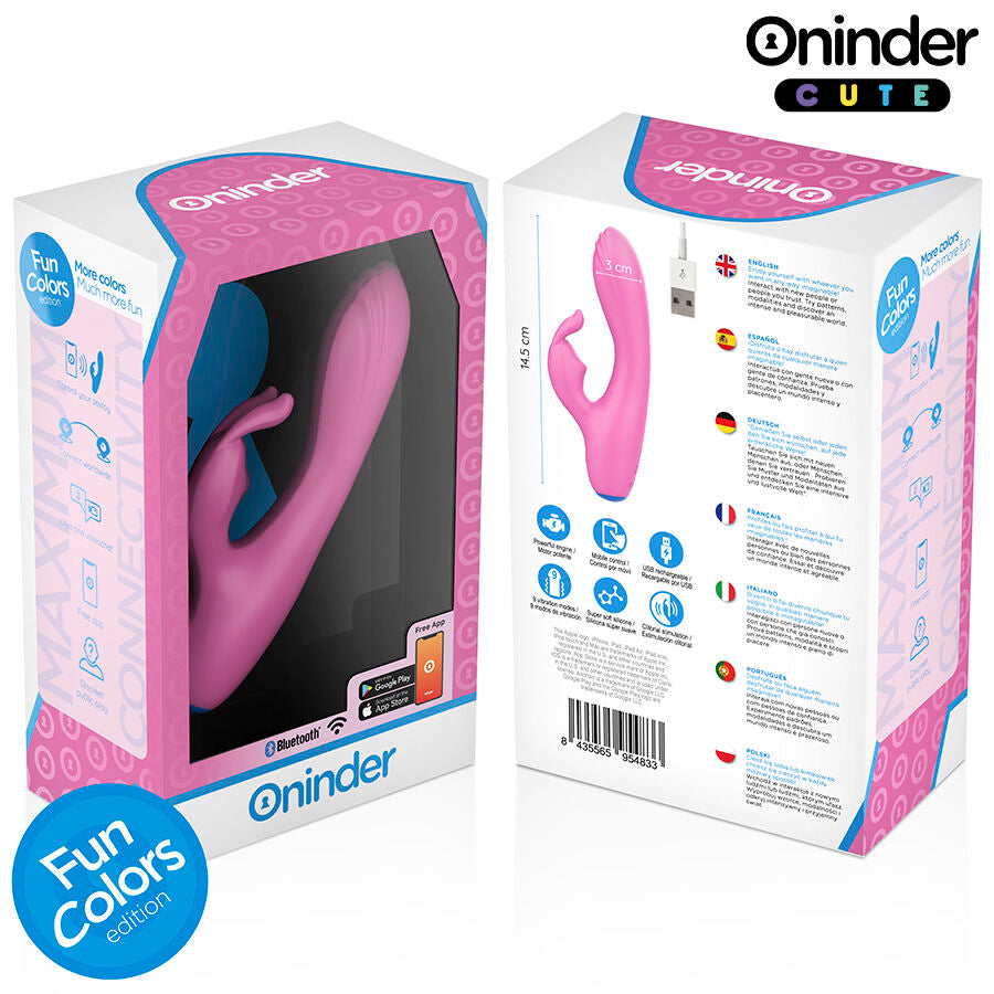 ONINDER CUTE - VIBRATORE CONIGLIETTO D'AMORE PER PUNTO G E CLITORIDE - APP GRATUITA IN TUTTO IL MONDO - ONINDER CUTE | Lingerie Harness Boutique
