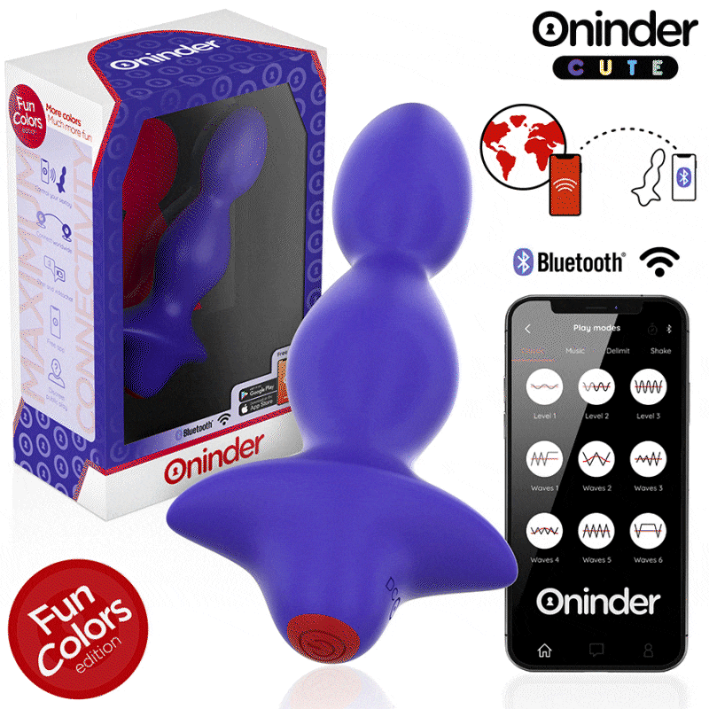 ONINDER CUTE - DILATATORE ANALE VIBRANTE LOVE BUTT - APP GRATUITA IN TUTTO IL MONDO - ONINDER CUTE | Lingerie Harness Boutique