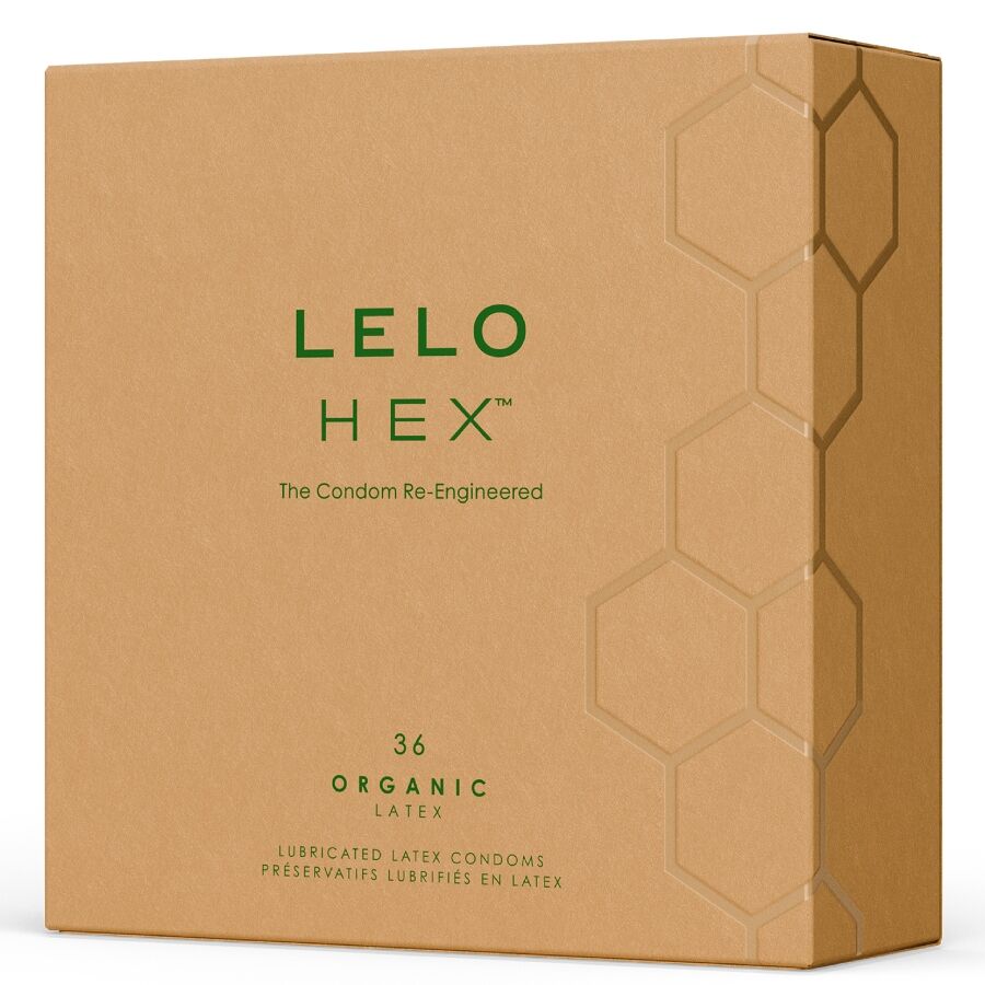 LELO - PRESERVATIVI ORGANICI HEX CONFEZIONE DA 36 UNITÀ - LELO | Lingerie Harness Boutique