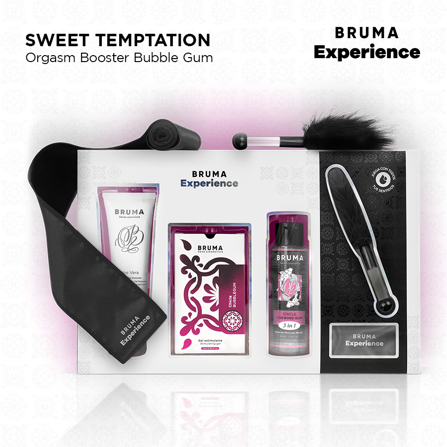 BRUMA XPERIENCE - KIT TENTAZIONE SWEET GUM CON POTENZIATORE DI ORGASMO - BRUMA | Lingerie Harness Boutique