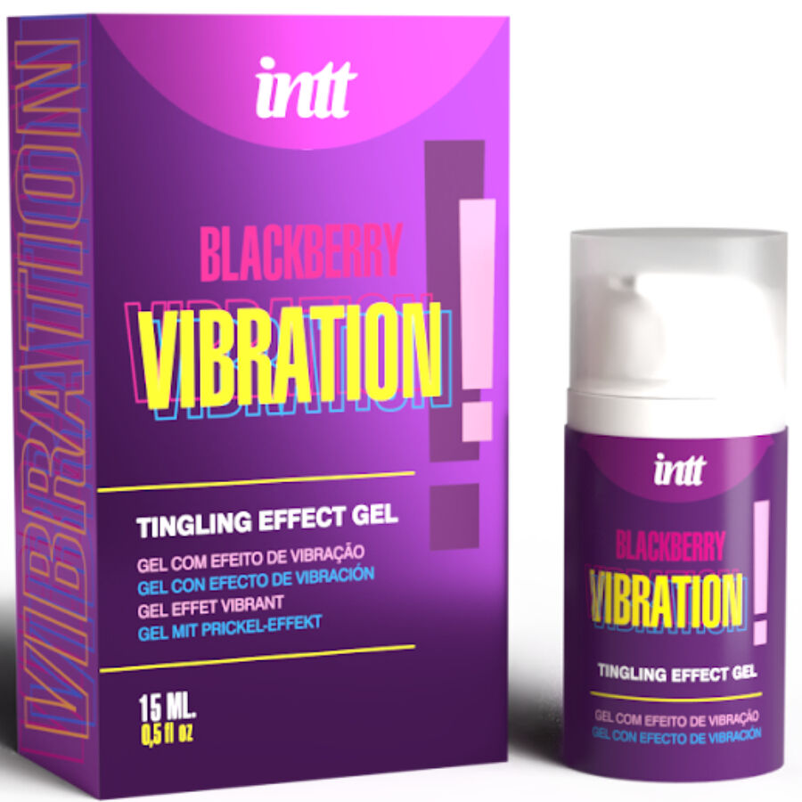 INTT RELEASES - GEL LIQUIDO VIBRANTE GUSTO MORA 15 ML - INTT RELEASES | Lingerie Harness Boutique