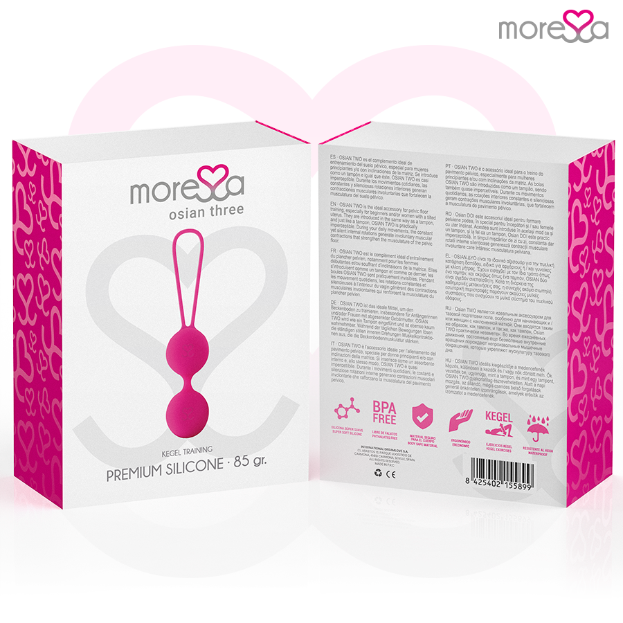MORESSA - OSIAN TRE PREMIUM SILICONE ROSA - MORESSA | Lingerie Harness Boutique