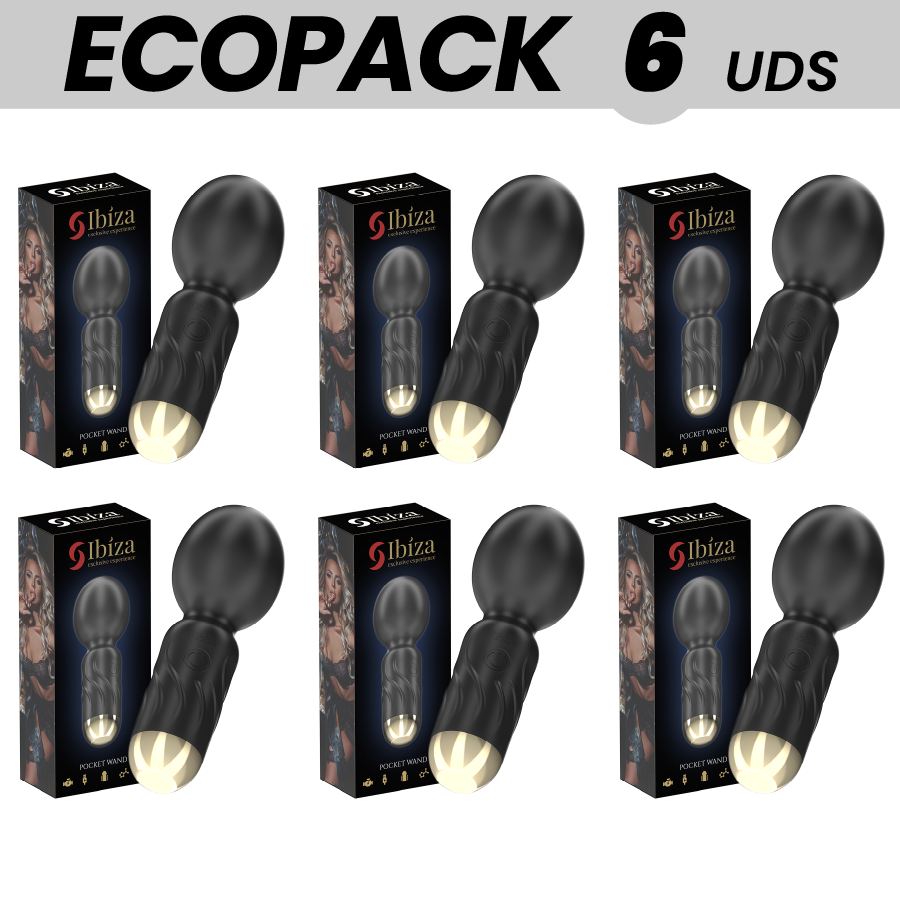 ECOPACKS 6 UNITÀ - VIBRATORE A BACCHETTA TASCABILE IBIZA - IBIZA TECHNOLOGY | Lingerie Harness Boutique