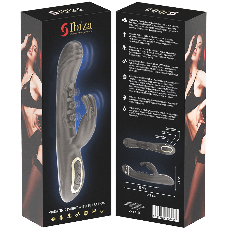 IBIZA - CONIGLIO VIBRANTE CON PULSAZIONE - IBIZA TECHNOLOGY | Lingerie Harness Boutique