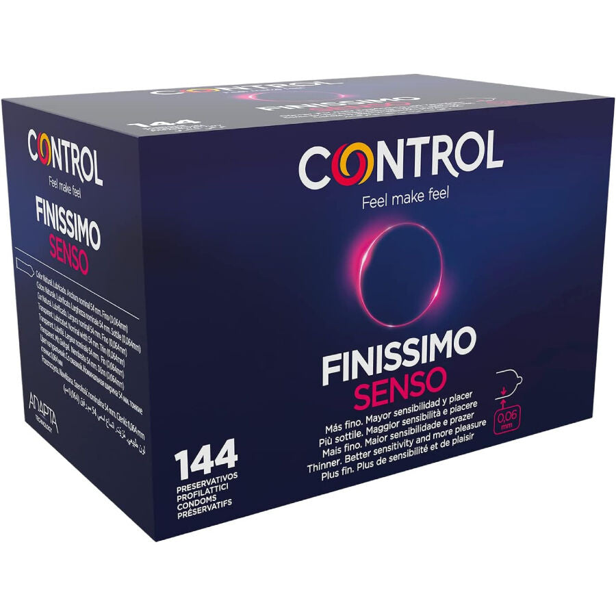 CONTROL - PRESERVATIVI FINISSIMO SENSO 144 UNITÀ - CONTROL CONDOMS | Lingerie Harness Boutique