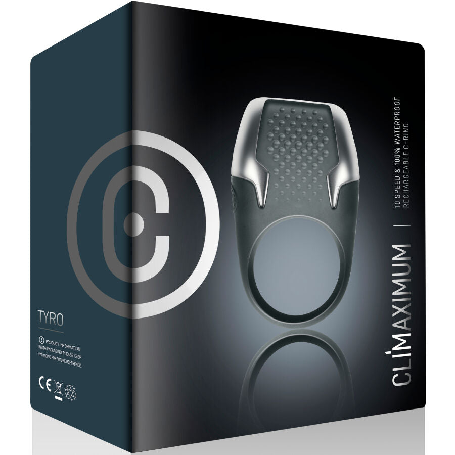 CLIMAXIMUM - ANELLO VIBRANTE PER IL PENE TYRO CON LUCI LED - CLIMAXIMUM | Lingerie Harness Boutique