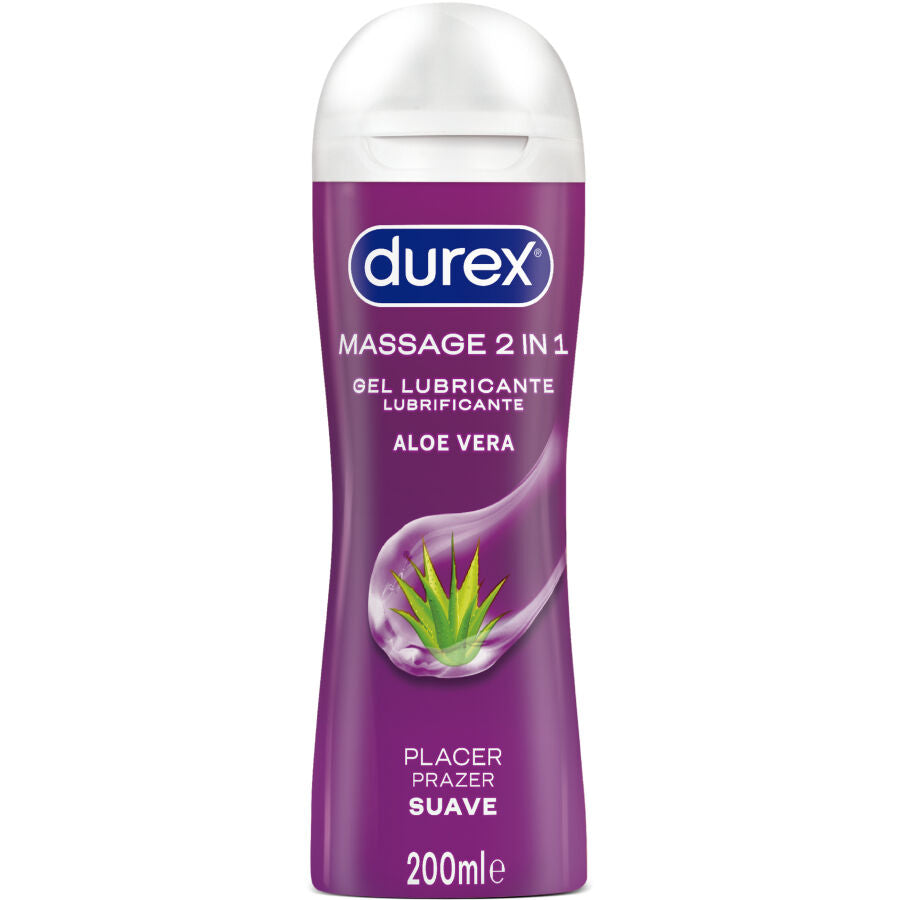 DUREX - GEL LUBRIFICANTE DA MASSAGGIO SOFT ALOE VERA 200 ML - DUREX LUBES | Lingerie Harness Boutique