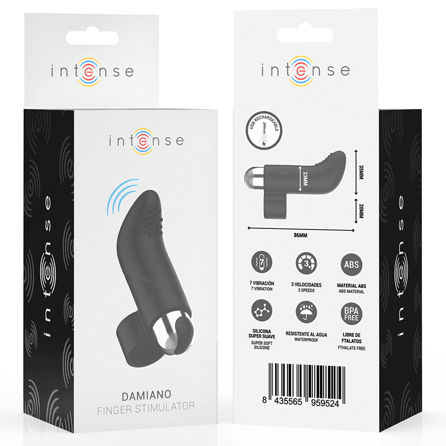 INTENSE - DAMIANO STIMOLATORE DA DITO RICARICABILE - INTENSE FUN | Lingerie Harness Boutique