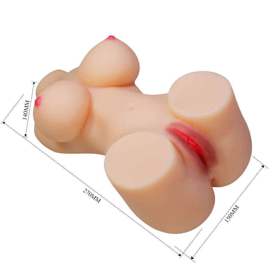 CRAZY BULL - HETTY TORSO FEMMINILE REALISTICO VAGINA E ANALE 1,9 KG - CRAZY BULL | Lingerie Harness Boutique