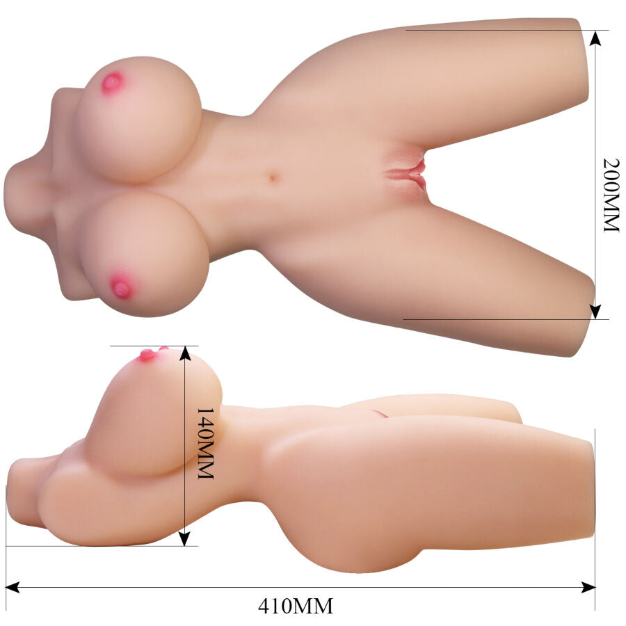 CRAZY BULL - LILY TORSO FEMMINILE REALISTICO VAGINA E ANALE 4 KG - CRAZY BULL | Lingerie Harness Boutique