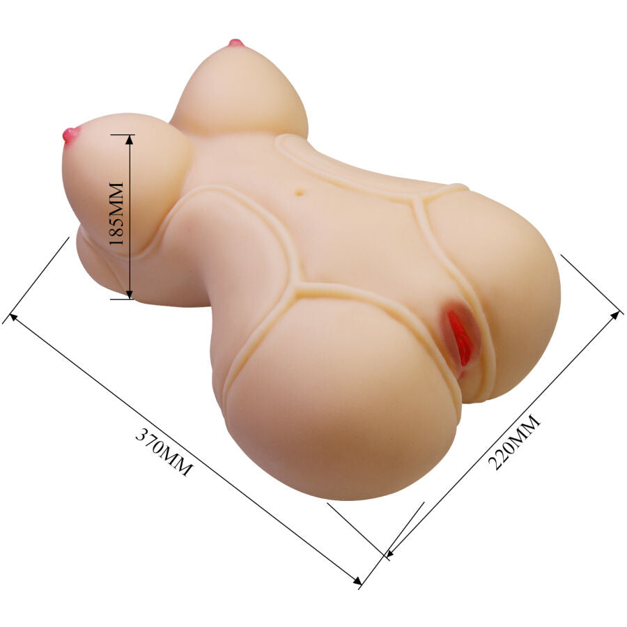 CRAZY BULL - DIANA TORSO FEMMINILE REALISTICO VAGINA E ANALE 5 KG - CRAZY BULL | Lingerie Harness Boutique