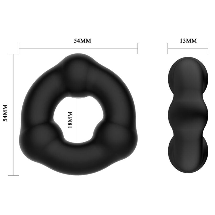 CRAZY BULL - ANELLO IN SILICONE SUPER MORBIDO CON NODULI - CRAZY BULL | Lingerie Harness Boutique