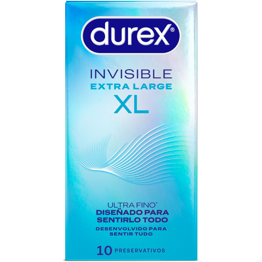 DUREX - PRESERVATIVI INVISIBILI XL 10 UNITÀ - DUREX CONDOMS | Lingerie Harness Boutique