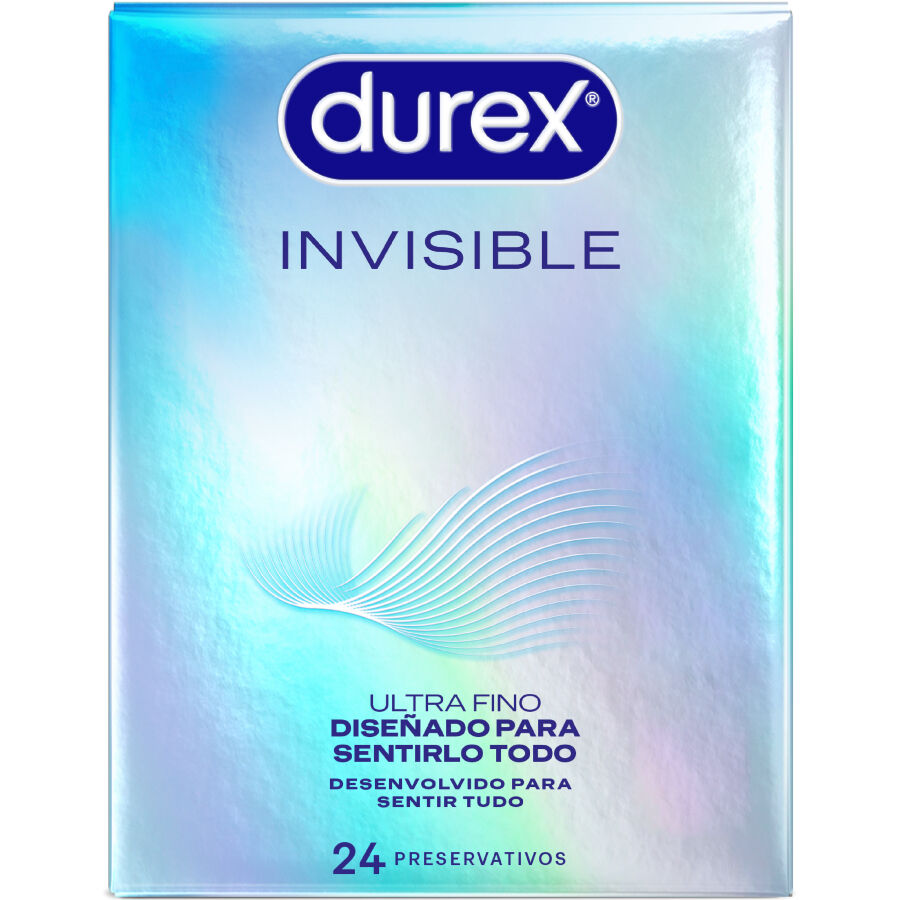 DUREX - PRESERVATIVI INVISIBILI ULTRA SOTTILI 24 UNITÀ - DUREX CONDOMS | Lingerie Harness Boutique