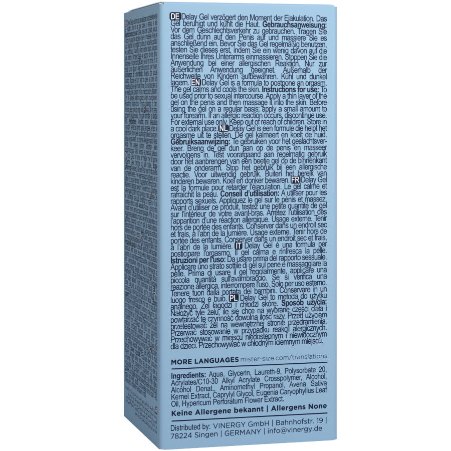 MISTER SIZE - GEL RITARDO 50 ML - MISTER SIZE | Lingerie Harness Boutique