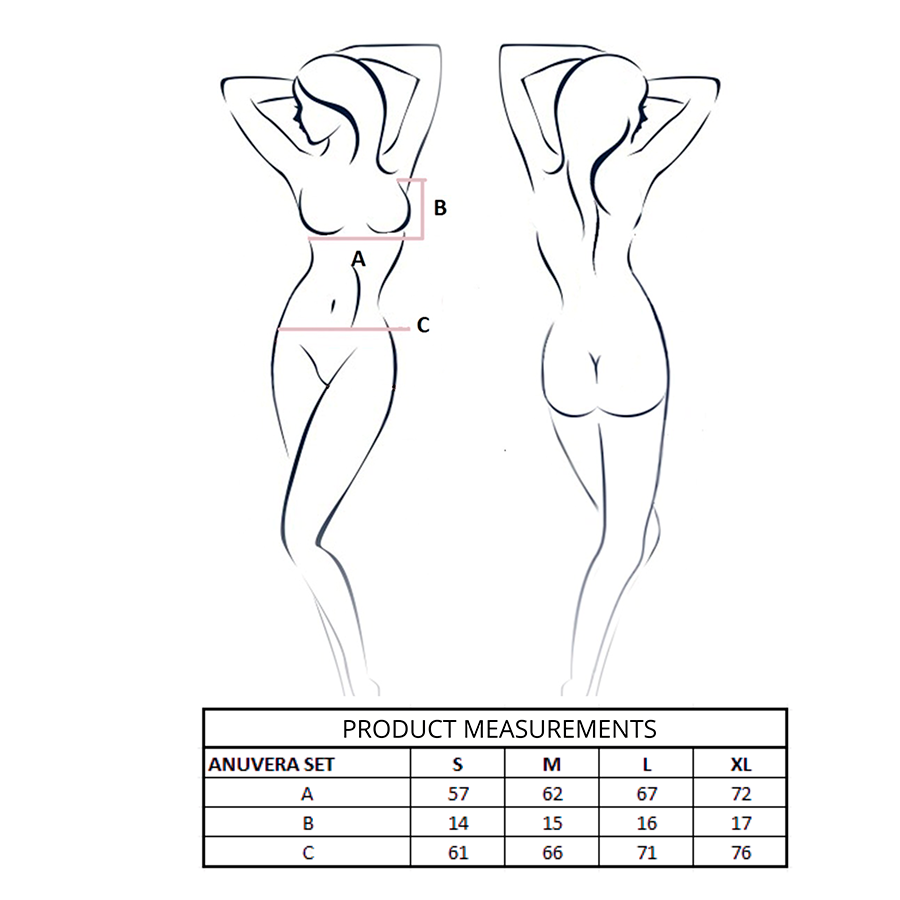 PASSION - ANUVERA REGGISENO + PERIZOMA BIANCO L/XL - PASSION WOMAN SETS | Lingerie Harness Boutique