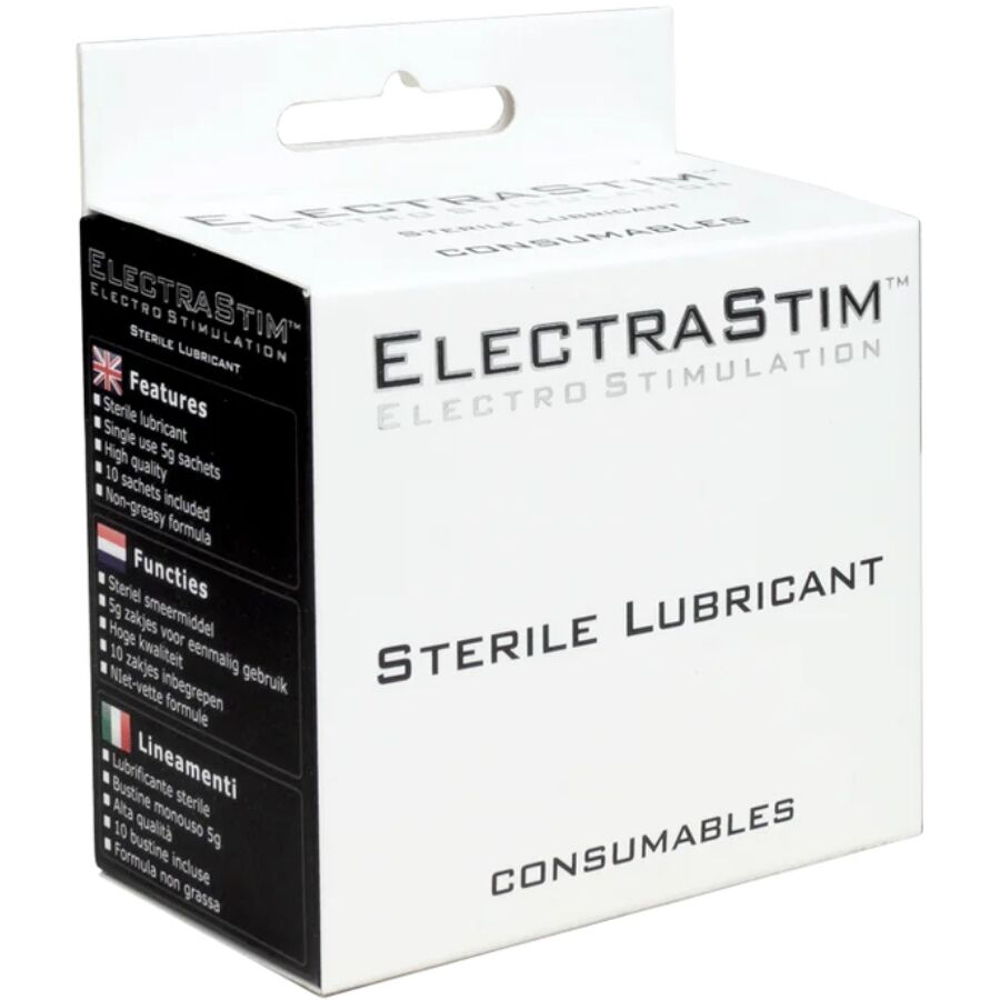 ELECTRASTIM - LUBRIFICANTE STERILE 10 UNITÀ - ELECTRASTIM | Lingerie Harness Boutique