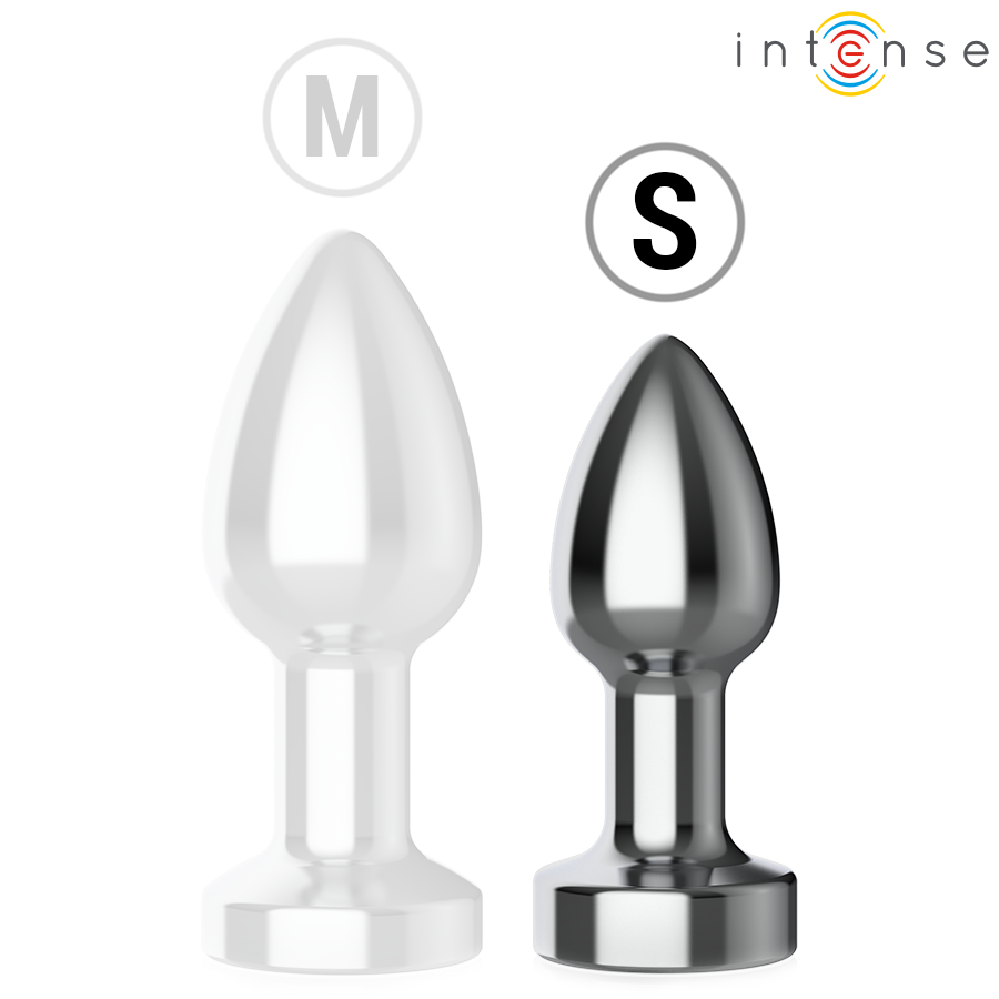 INTENSE - PLUG ANALE VIBRANTE IN METALLO CON LUCI LED E TELECOMANDO - TAGLIA S - INTENSE ANAL TOYS | Lingerie Harness Boutique