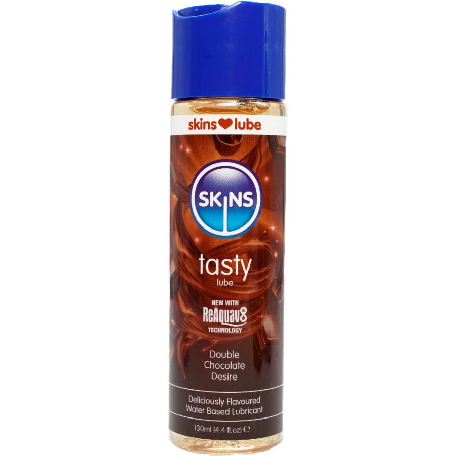 SKINS - LUBRIFICANTE GUSTOSO A BASE D'ACQUA DOPPIO CIOCCOLATO 130 ML - SKINS | Lingerie Harness Boutique