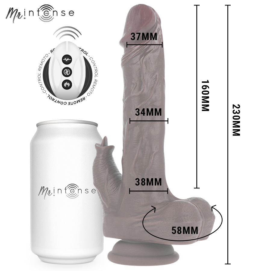 MR INTENSE - MORGAN PENE REALISTICO TELECOMANDO 23 CM -O- 3,5 CM - MR. INTENSE | Lingerie Harness Boutique