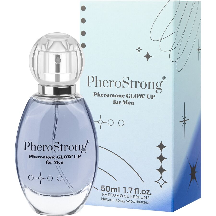 PHEROSTRONG - PROFUMO GLOW UP AI FEROMONI PER UOMO 50 ML - PHEROSTRONG | Lingerie Harness Boutique
