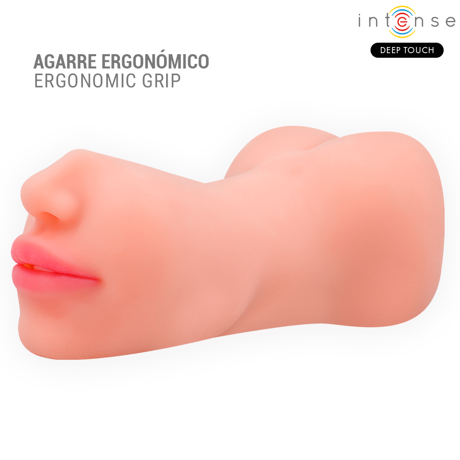 INTENSE DEEP TOUCH - MASTURBATORE RILEY A DOPPIA BOCCA E VAGINA - INTENSE DEEP TOUCH | Lingerie Harness Boutique