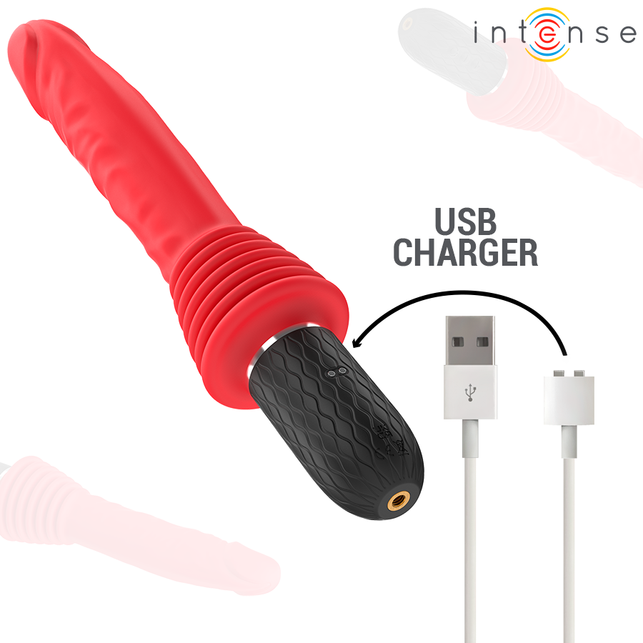 INTENSE - CYNTHIA VIBRATORE A SPINTA CON TELECOMANDO E CALORE - INTENSE FUN | Lingerie Harness Boutique