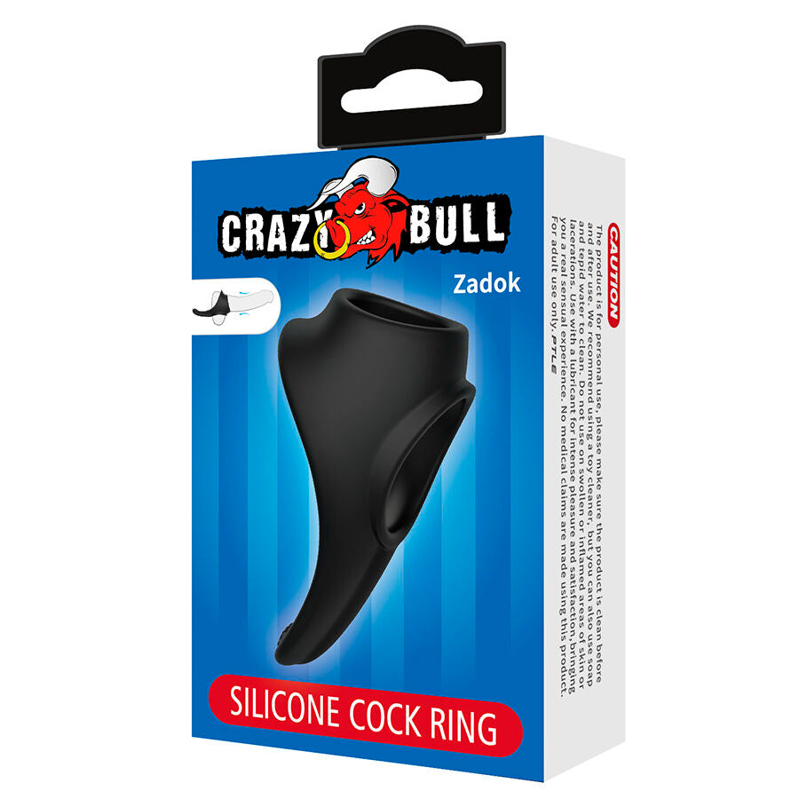 CRAZY BULL - ZADOK ANELLO ERGONOMICO CON STIMOLATORE PERINEALE - CRAZY BULL | Lingerie Harness Boutique